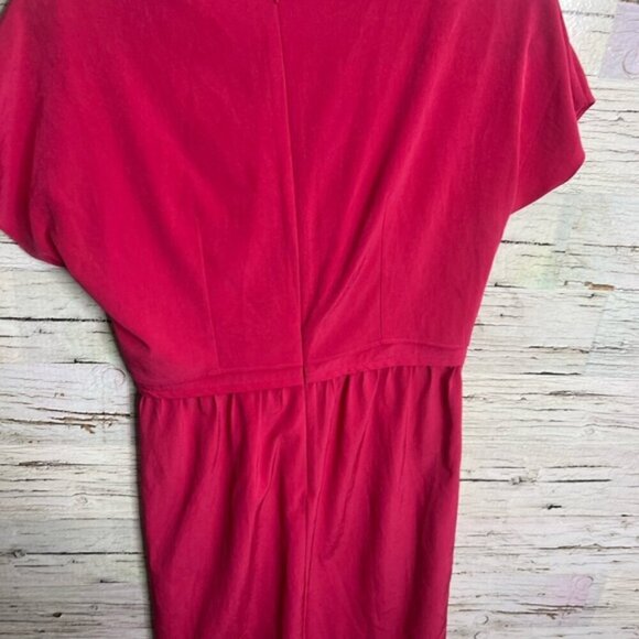 Carven  twisted silk sheath dress pink size 40 - Picture 6 of 8